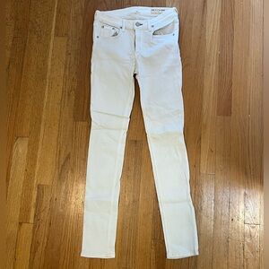 Rag & Bone White Skinny Jeans 27